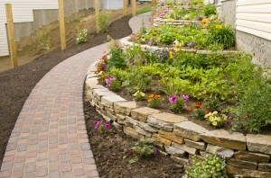 Paver Sidewalk Walkway in Minnetonka landscape 